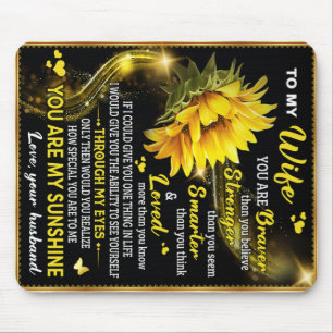 Aan mijn Zonnebloem, Birthday Gift, paarse liefde Muismat
