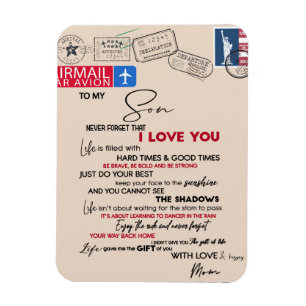 Aan mijn zoon Gift, mam en zoon, liefdesbrief aan  Magneet