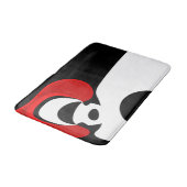 Aan Mr. Redd: Abstract zwart, wit & rood Badmat (Gekanteld)