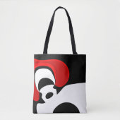 Aan Mr. Redd: Abstract zwart, wit & rood Draagtas (Voorkant)