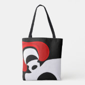 Aan Mr. Redd: Abstract zwart, wit & rood Draagtas (Achterkant)