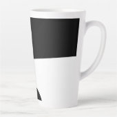 Aan Mr. Redd: Abstract zwart, wit & rood Latte Mok (Rechts)