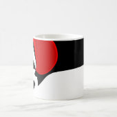 Aan Mr. Redd: Abstract zwart, wit & rood Magische Mok (Center)