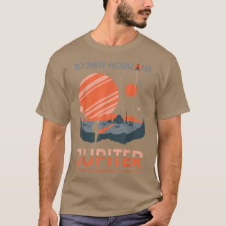 Aan New Horizon Jupiter Planet Futurism Science As T-shirt