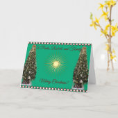 Aan onze dochter en familie, vrolijke kerst Kaart (Gele Bloem)