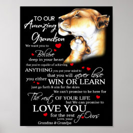 Aan onze geweldige kleinzoon poster