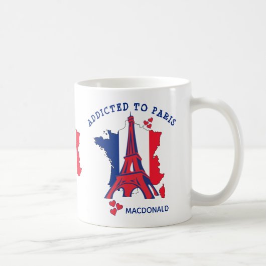 AAN PARIS GEpersonaliseerd ADDICED Koffiemok (Rechts)
