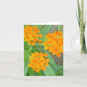 Aan predikant en vrouw bedankkaart