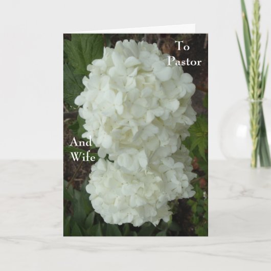 Aan Predikant en Vrouw Bedankkaart (Voorkant)