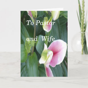 Aan predikant en vrouw kaart