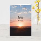 Aan Thine Zelf Kaart (Gele Bloem)