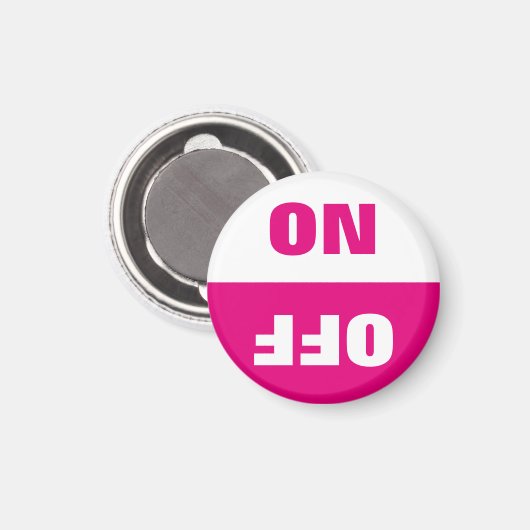 Aan-uit-wasmachine in gebruik bordkoelkasten magneet (Voorkant / Achterkant)