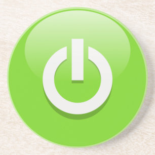 Aan/uit Zandsteen Onderzetter