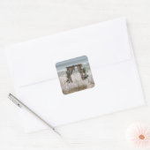 Aan zee bruiloft strand thema Stickers (Envelop)