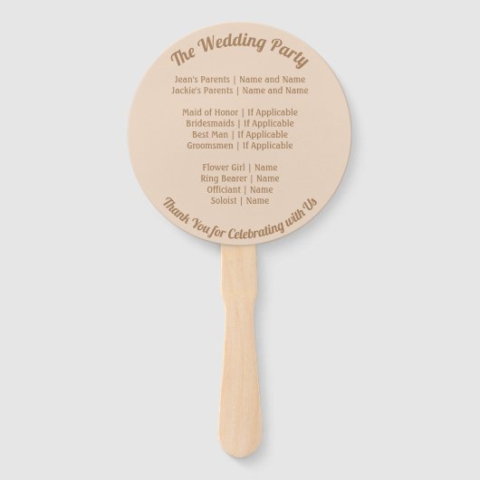 Aan zee bruiloft strandschelpen handwaaier (Achterkant)