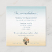 Aan zee bruiloft thema accommodatie Kaart (Voorkant)