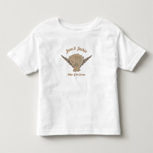Aan zee Trouwzuster van de bruidegom Sea Shells Kinder Shirts