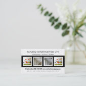Aanbestedende diensten voor de bouw visitekaartje (Staand voorkant)