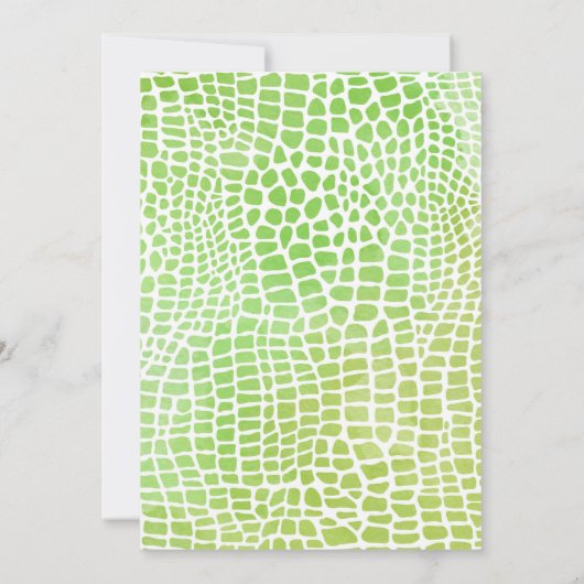 Aanbesteding voor Alligator of Crocodile Birthday (Achterkant)