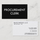 aanbestedingsmedewerker visitekaartje (Voorkant / Achterkant)