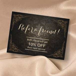 Aanbevelingskaartje    ingelijst Damask Chubby