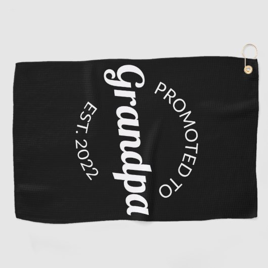Aanbevolen tot opa Est. 2022 I Golfhanddoek (Horizontaal)