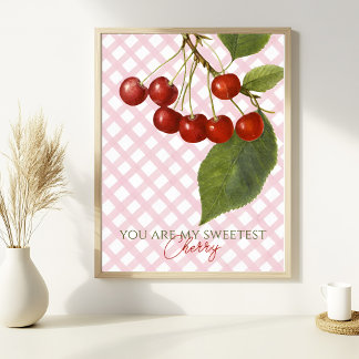 AANBIDDELIJK OUDERWETS KERSEN AANPASBAAR POSTER