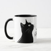 Aanbiddend Kat Wereld Beste Kat Moeder Aangepaste  Mok (Links)