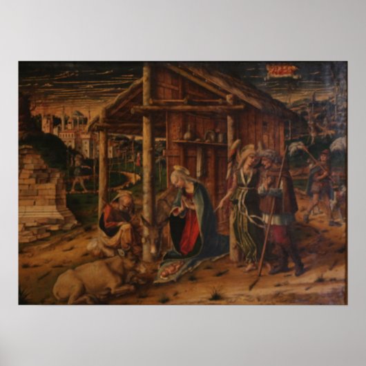 Aanbidding der Herders - Carlo Crivelli Poster (Voorkant)
