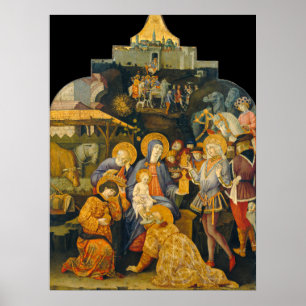 Aanbidding der Wijzen - B. di Giovanni Fijne Kunst Poster