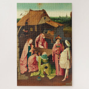 Aanbidding der Wijzen door Jheronimus Bosch Legpuzzel