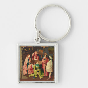 Aanbidding der Wijzen door Jheronimus Bosch Sleutelhanger