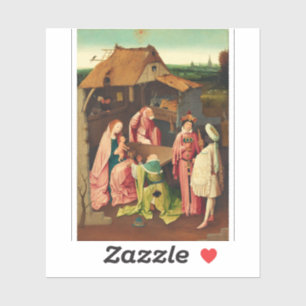 Aanbidding der Wijzen door Jheronimus Bosch Sticker