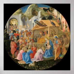Aanbidding der Wijzen, Filippino Lippi Fijne Kunst Poster