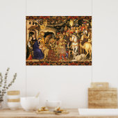 AANBIDDING DER WIJZEN Gentile Da Fabriano, Kerstm Poster (Keuken)