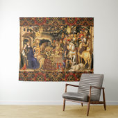 AANBIDDING DER WIJZEN  Gentile Da Fabriano, Kerstm Wandkleed (In Situ (horizontaal))