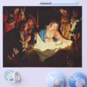 Aanbidding door de herders - Honthorst Flyer (Enkel)