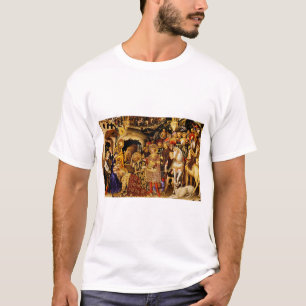 Aanbidding door de Wijzen door Gentile da Fabriano T-shirt