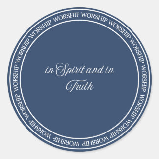 Aanbidding - Flush Seal Ronde Sticker