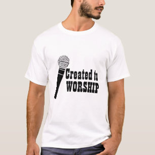 Aanbidding Team Shirt Singer Creëer om te aanbidde