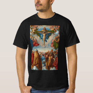 Aanbidding van de Drie-eenheid detail door Albrech T-shirt