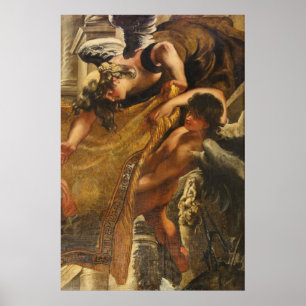 Aanbidding van de Heilige Drie-eenheid Poster