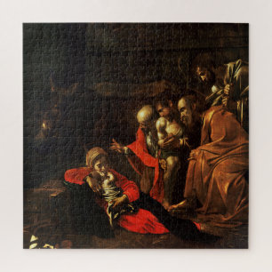 Aanbidding van de Herders (Caravaggio) Legpuzzel