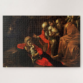 Aanbidding van de Herders (Caravaggio) Legpuzzel
