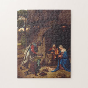 Aanbidding van de Herders door Giorgione Legpuzzel