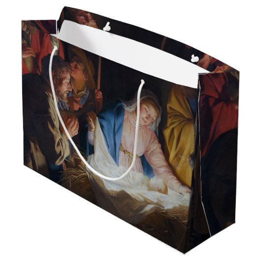 Aanbidding van de herders - Honthorst - Kerstmis Groot Cadeauzakje (Achterkant Gekanteld)