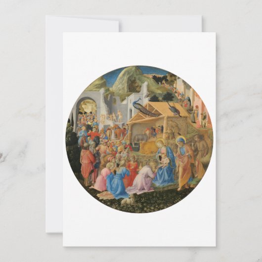 Aanbidding van de Wijzen door Fra Angelico en Fili Kaart (Voorkant)