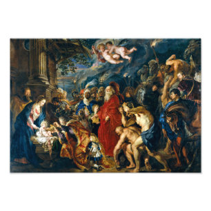 Aanbidding van de wijzen Peter Paul Rubens Foto Afdruk