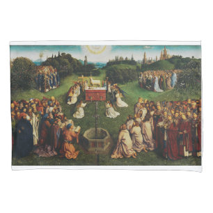 Aanbidding van het Lam door Jan van Eyck Kussensloop