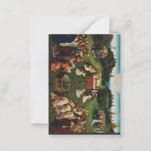 Aanbidding van het Lam door Jan van Eyck Notitiekaartje